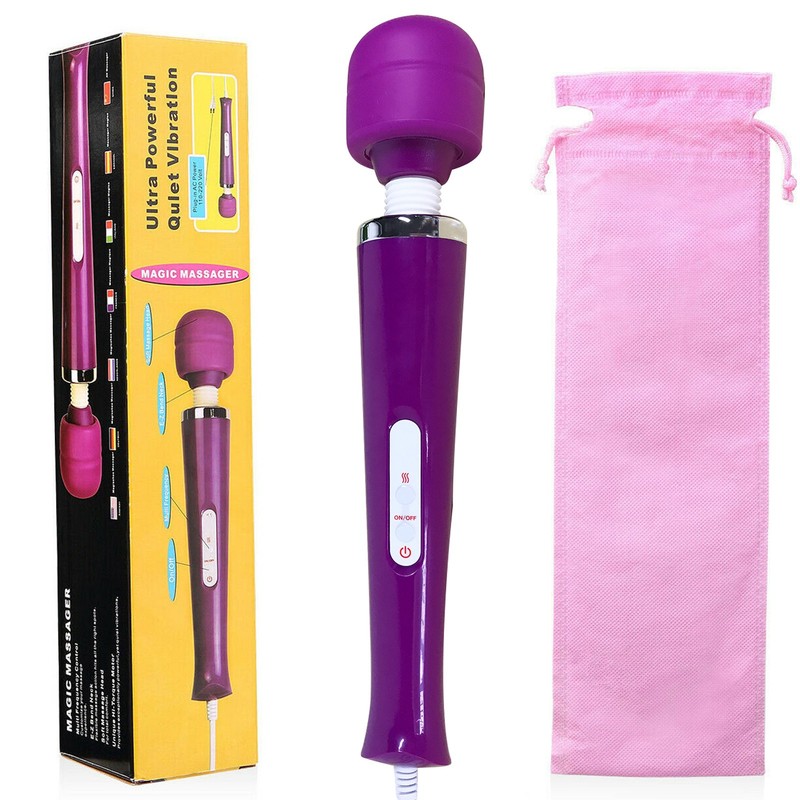 20-Speed Handheld Wired Massager Wand Magic Vibrating Massage Full Body Therapy
