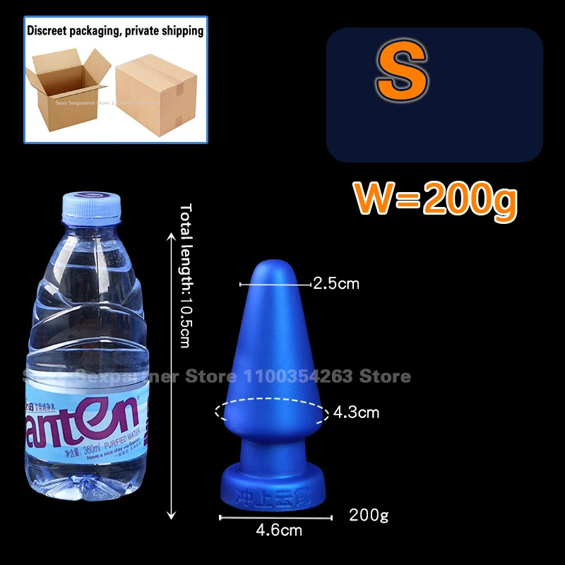 9 Sizes Blue Huge Cones Anal Plug Big Butt Plug Comfortable Sex Toys Anal Dildos