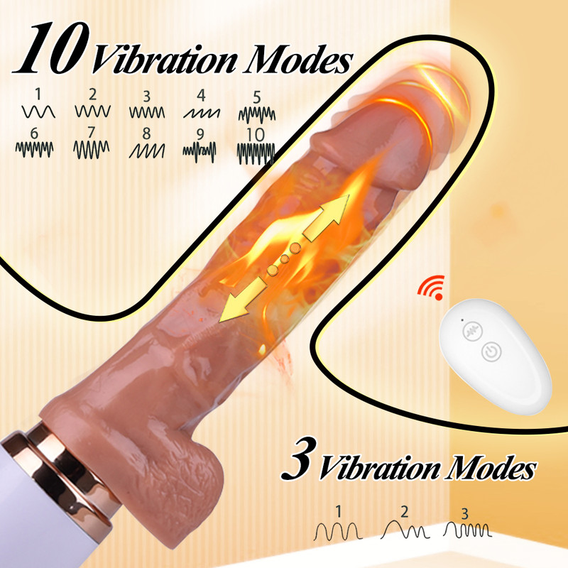 Automatic Plug Gun Machine Electric Dildo Simulation Telescopic Vibrator Sex toy gallery