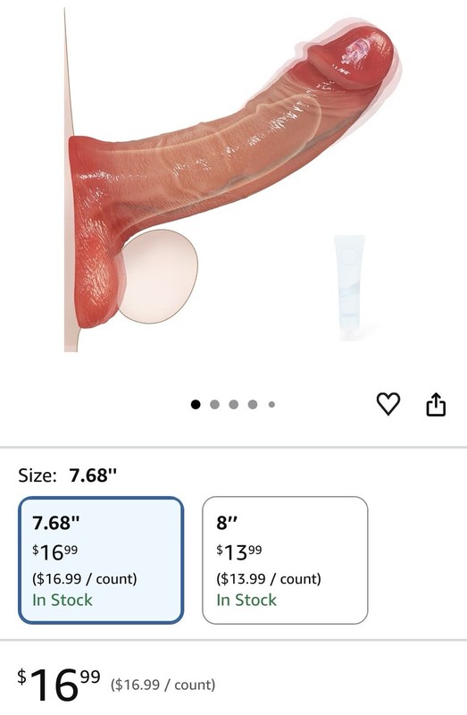 7.68&Prime; Penis Sleeve Cock Vibrator With 10 Modes Remote Control And Lube