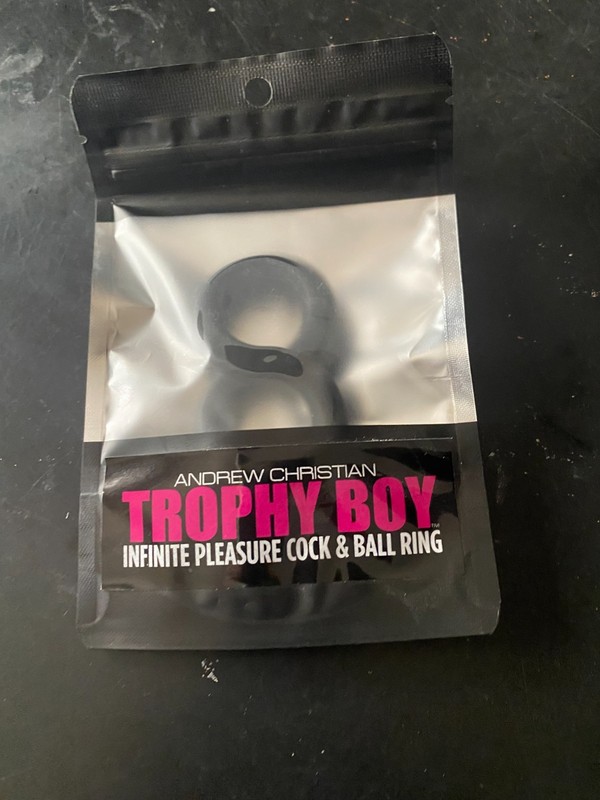 Andrew Christian Infinite Pleasure Cock and Ball Ring - One Size- Black NEW gallery