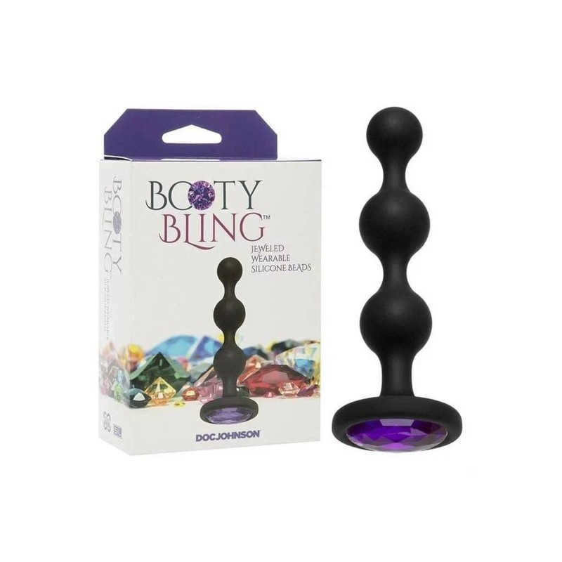 Booty Bling Wearable Silicone Beads Purple