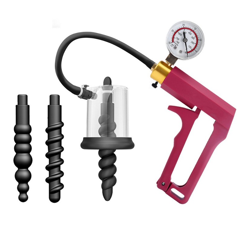 Rosebud Cylinder with Beaded Silicone Insert Anal Plug Probe Driller Sex Toy