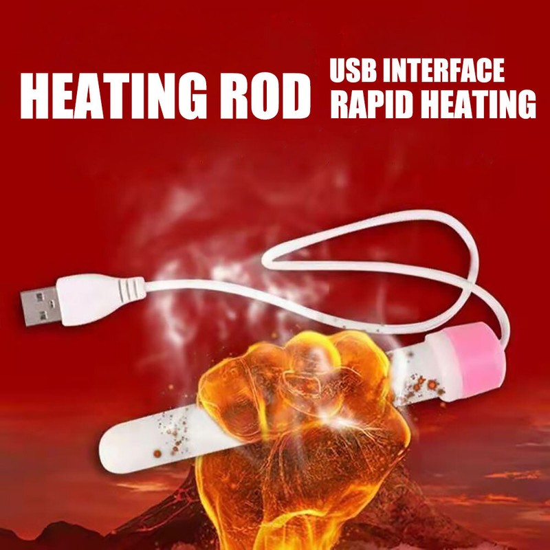 USB Heating Bar Vibrator For Men Pocket Pussy Warmer Male Masturbator Sex Toy gallery