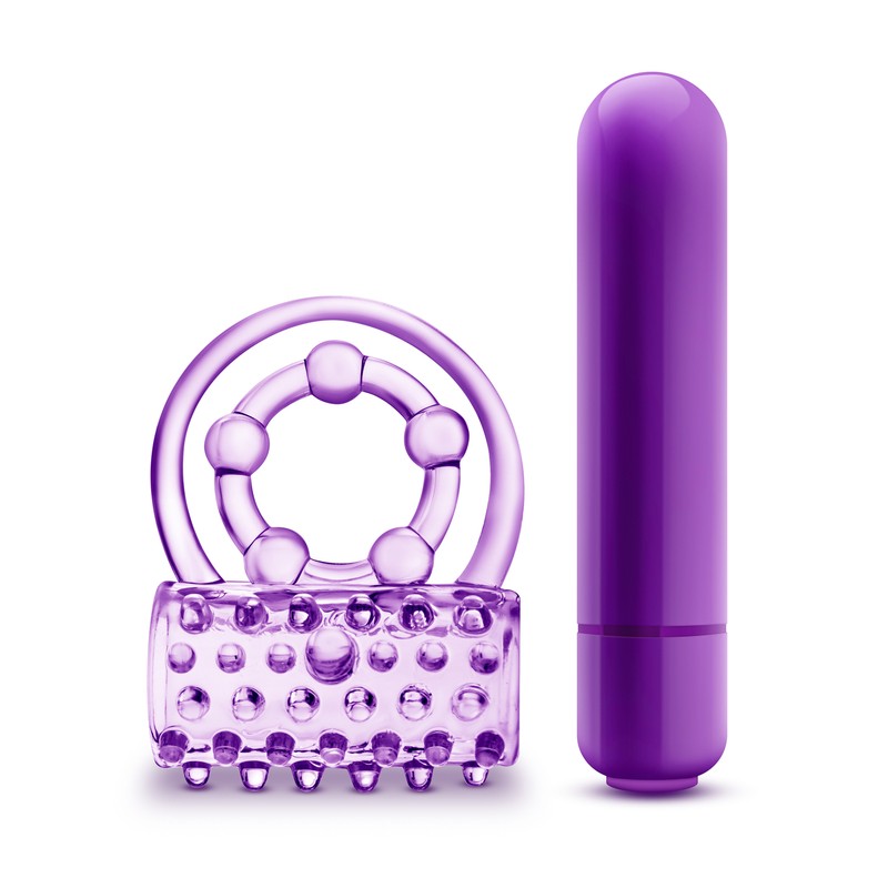 Eden Vibrating Soft Stretchy Double Strap Cock Ring Waterproof Sex Toy gallery