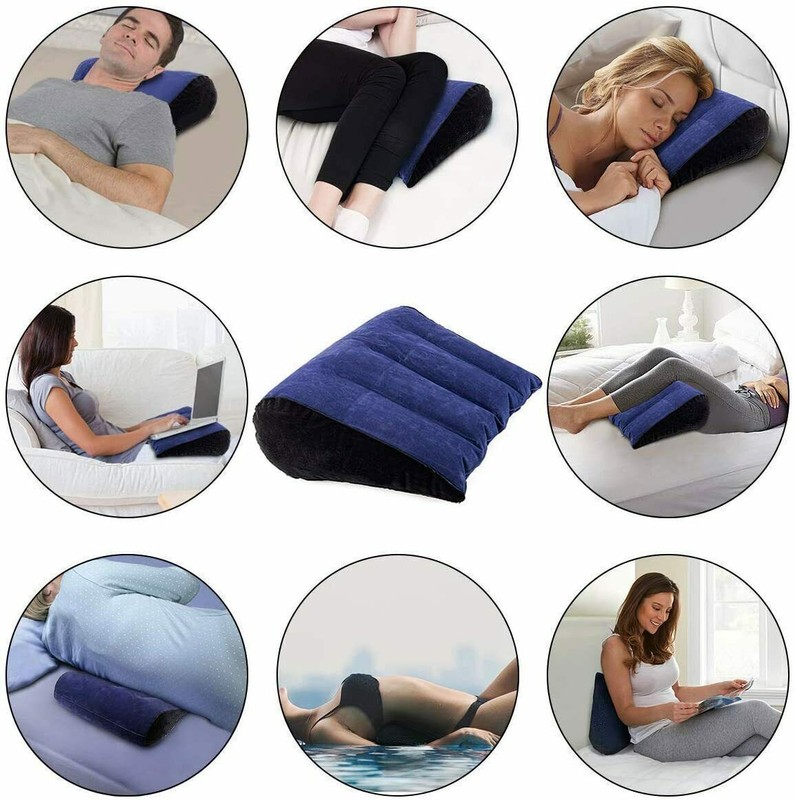 Triangle Inflatable Ramp Sex Pillow Ergonomic Cushion for Deeper Positioning gallery