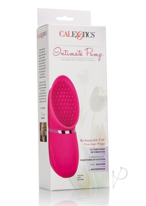 Intimate Pump USB Rechargeable Full Coverage Pump Waterproof 6in – Pink