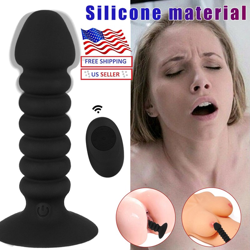 Anal-Bead-Butt-Plug-G-spot-Vibrator Dildo-Prostate-Massager-Men-Women-Sex-Toy gallery
