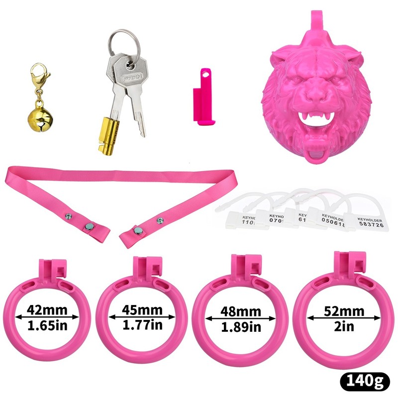 Resin Penis Cage Lock With Key Male Chastity Cages BDSM Bondage Locking Ring Set