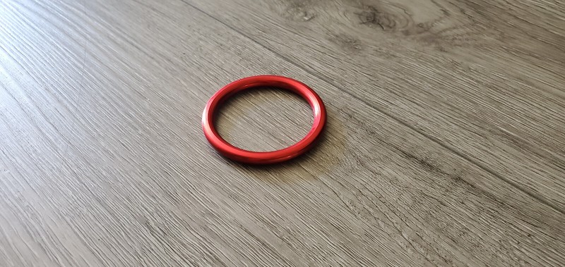 Anodized Aluminum Round Cockring Cock Ring - Red, Blue, Purple, Copper Colors gallery