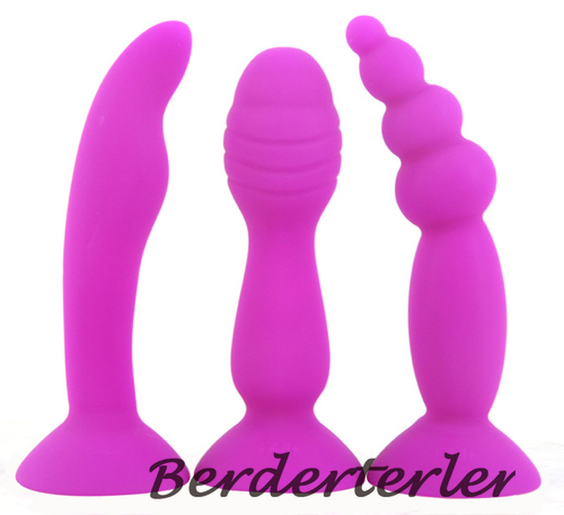 Fluorescence Color Anal Plug Silicone Butt Plug Beginners Beads Stopper Sex Toys gallery