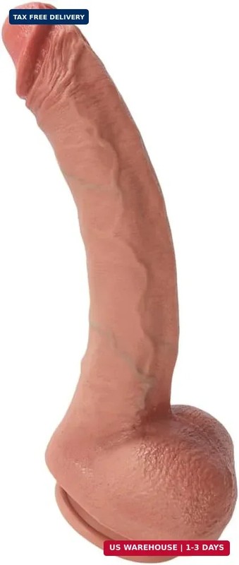 Long Size Alert 11-Inch Long Dildo, Skin-Like Huge Dildo, Realistic Big Dildo fo