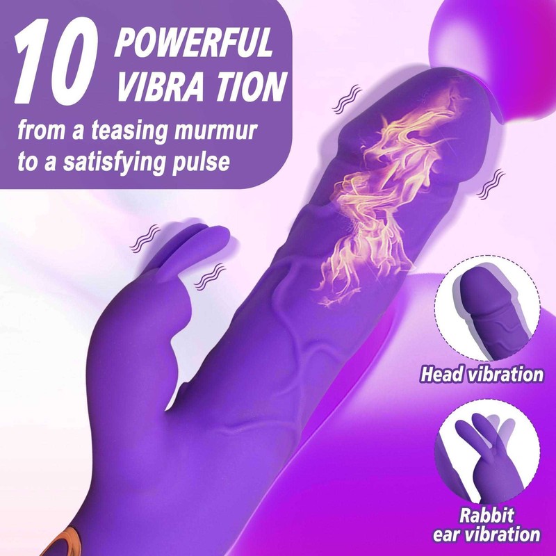 10 Vibrations Dildo Clit G-Spot Vaginal Massager Anal Butt Plug Sex Toys Women gallery
