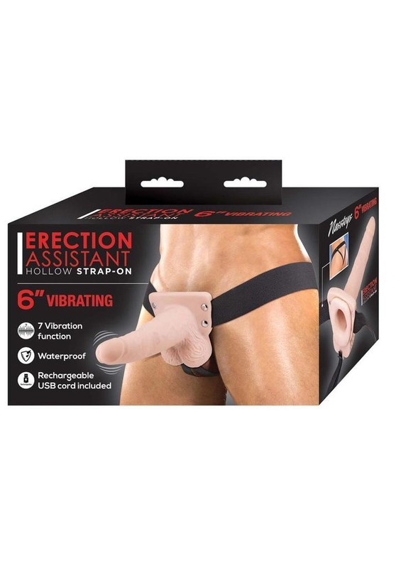Erection Assistant Hollow 6 » Multi Function Vibrating Strap-On Toy Rechargeable