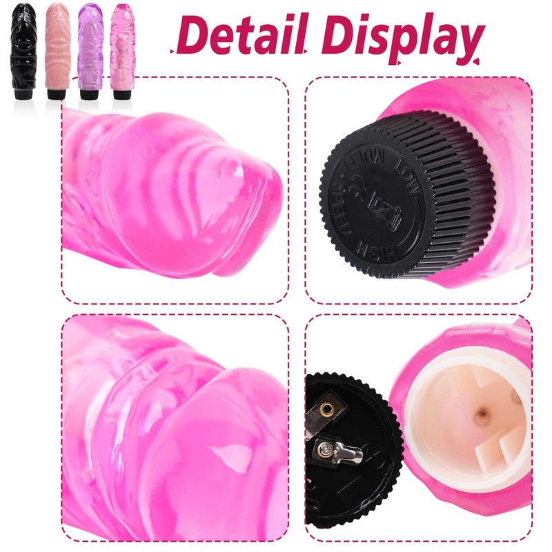 Realistic Vibrator Dildo G-Spot Anal Stimulate Massager Sex Toys for Women Men gallery
