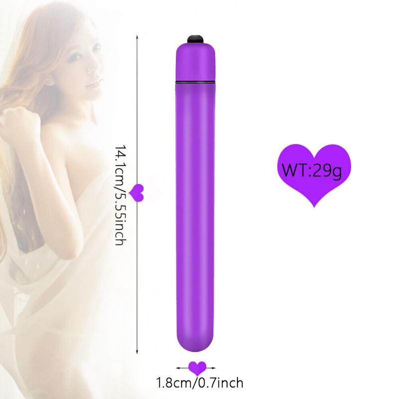 Extra Long Slender Bullet Multispeed Vibrator Clit Anal G-Spot Sex Toy For Women gallery
