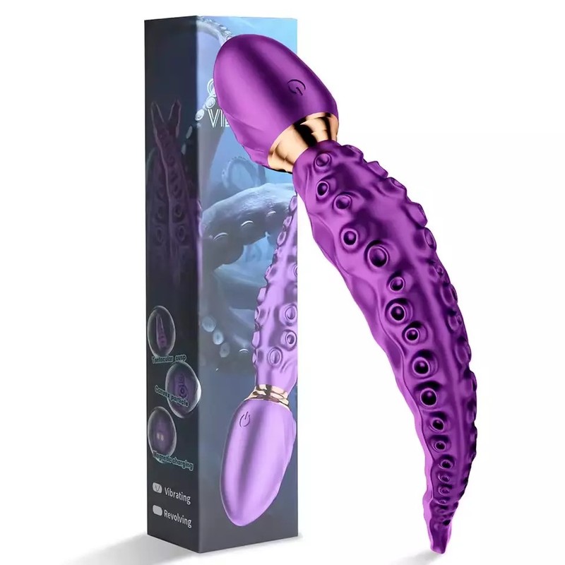 Rotating Vibrating Realistic G-Spot Dildo Octopus Anal Vagina Sex Toys Vibartor gallery