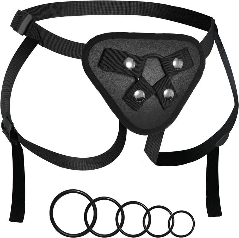 Adjustable Strap On Harness, Wearable Strapon Pegging Dildo Harness for Couples,