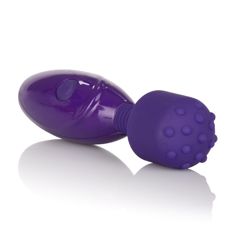 Cal Exotics Tiny Teasers Nubby Wand Vibe Purple - Mini Clitoral Vibrator gallery