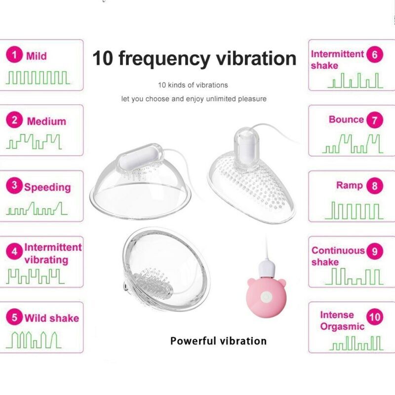 Vacuum Breast Enhancer Sucker Enlargement Pump Suction Remote Nipple Massager gallery