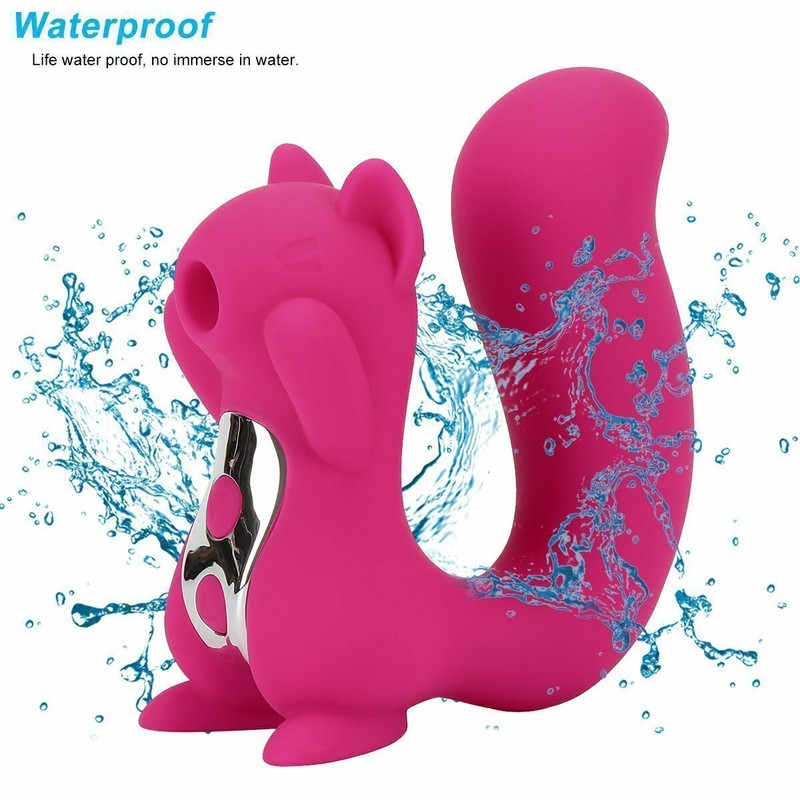 Squirrel Sucking Vibrator Clit Sucker Dildo G Spot Massager Women Sex Toy US gallery