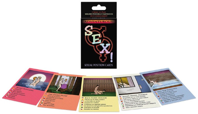 Adventurous Sex Card Game, Adult Couple Bedroom Romantic Kinky Naughty Foreplay