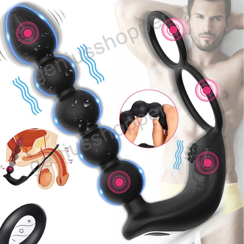 Anal Butt Plug Vibrator Prostate Massager G-spot Dildo Sex Toys For Women Men