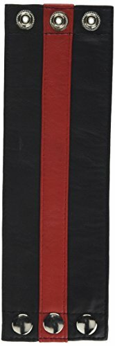 Rouge Wrist Wallet Leather Snap Red And Black Medium