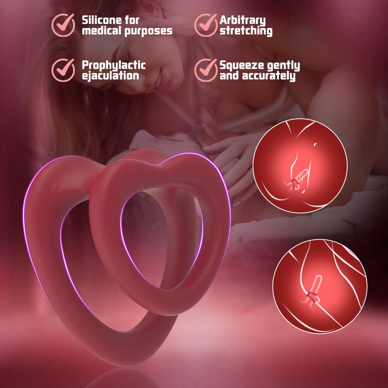 Silicone Penis Ring Sex Toy for Men Ultra Soft Stretchy Cock Ring Penis Enlarger gallery