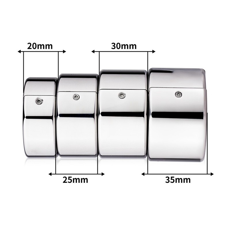 Male Scrotum Penis Ring Stretcher Testis Cock Ring Stainless Steel Sex Toy gallery