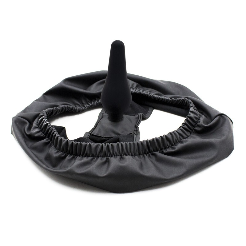 BDSM PU Leather Chastity Belt Panties with Plug Dildo Underwear Bondage Sex Toys gallery