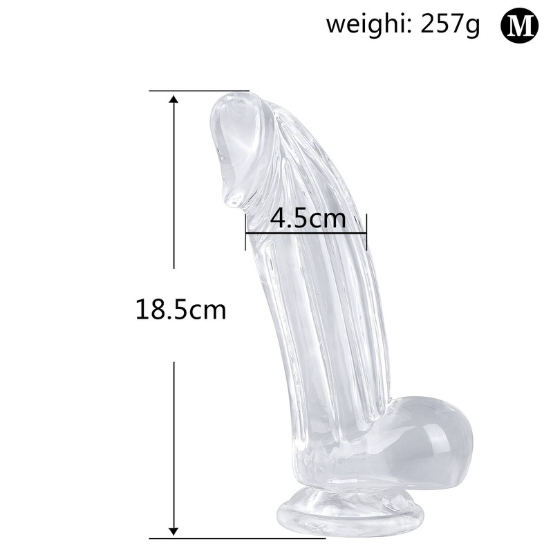 Jelly Realistic Dildo,6/ 7 / 8 inch Lifelike Dildo Suction Cup Anal Plug Sex Toy