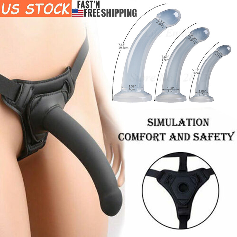 Harness Strap On Realistic Dildo G-spot Anal Dildo Set Pegging Sex Toys Lesbian