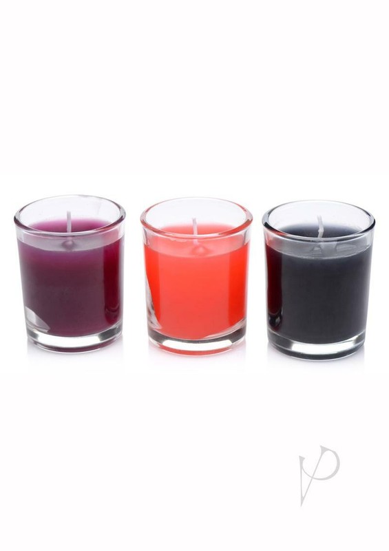 Ms Flame Drippers Candle Set Red/black gallery