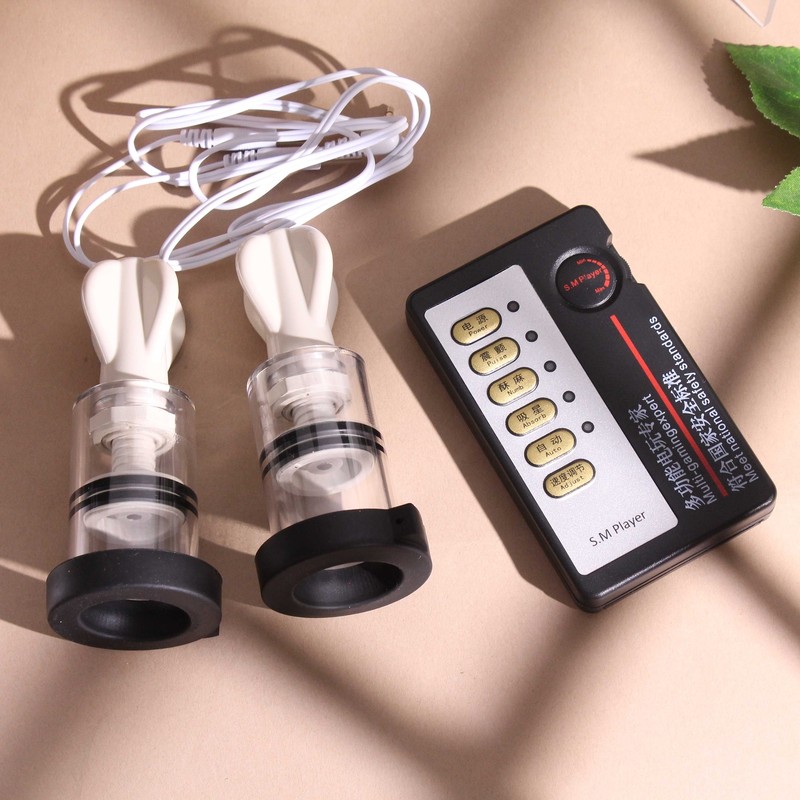 E-stim Nipple Sucker Shock Breast Clitoris Stimulate Massager Women Men Sex Toys gallery