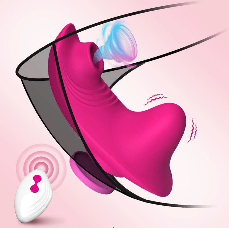 Remote Wearable Vibrator Sucker G spot Massager Dildo Adult Sex Toy For Women gallery