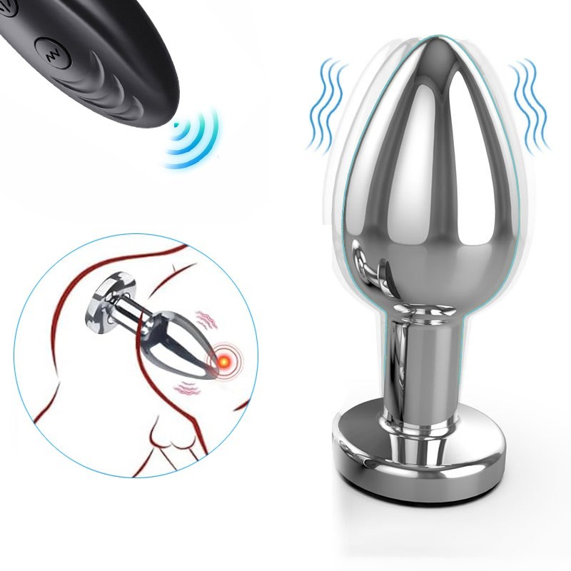 Anal Plug Adult Sex Toy,Wireless Remote Control 10 Frequency Vibration,Small But