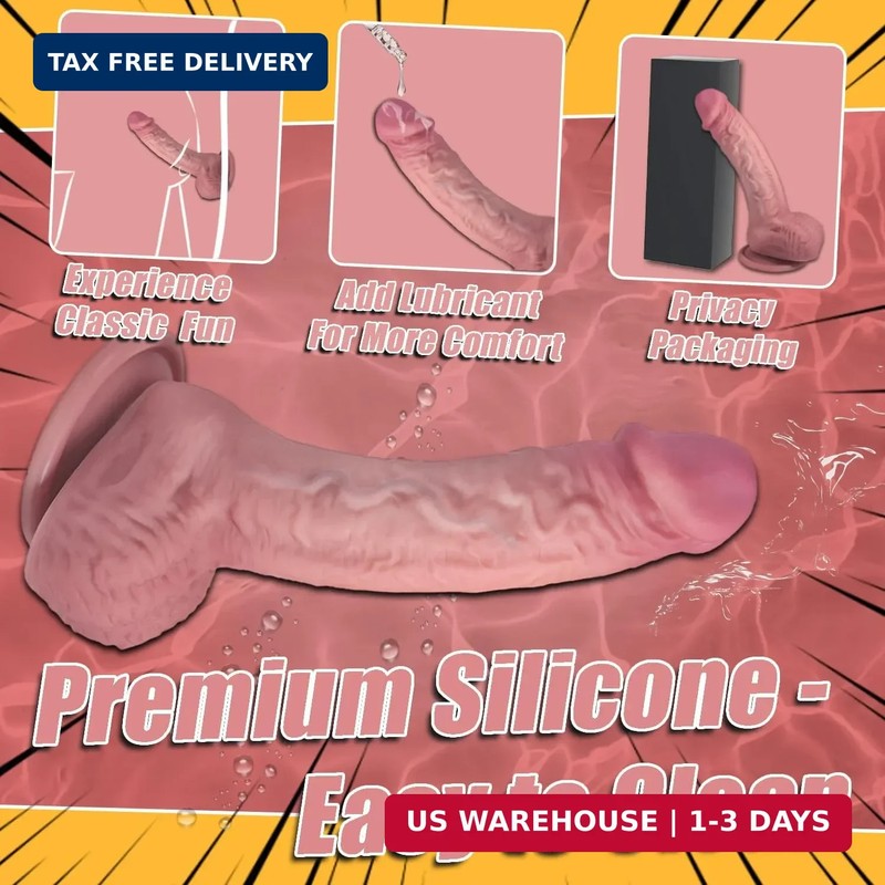 7 Inch Dildo, Beginner Realistic Soft Dildos, Food Silicone Material Anal Penis gallery