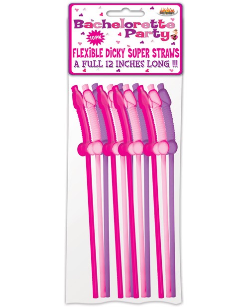Bachelorette Party Flexy Super Straw – Pack of 10