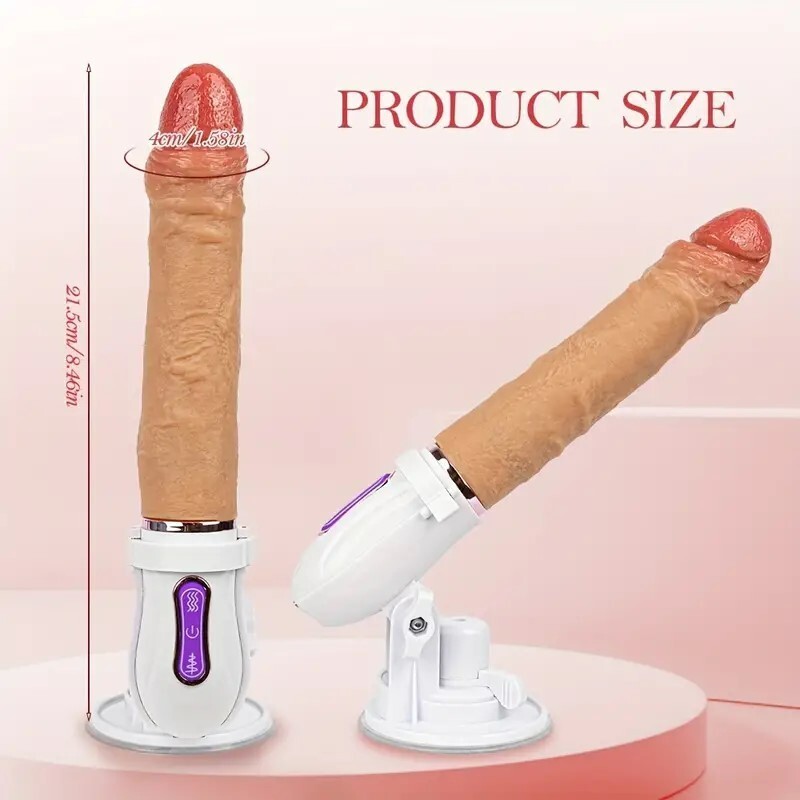 Heating Thrusting Dildo Vibrator Remote HandsFree Gun Machine Sex Toys for Women gallery