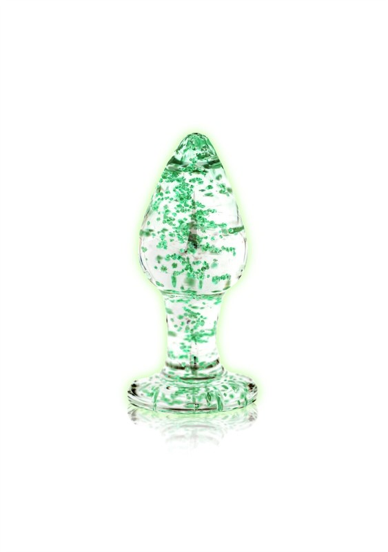 Ouch! – Glow in the Dark Clear Fluorescent Green Anal Plug