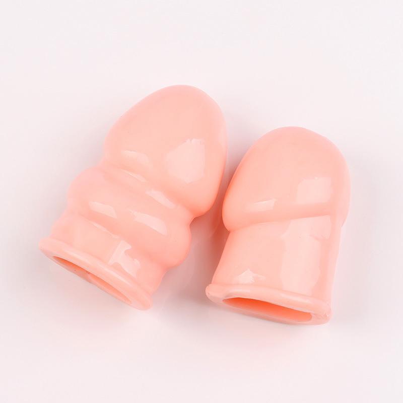 Foreskin Glans Sleeve Penis Erection Enlarger Cock Ring Enhancer Condom Reusable gallery