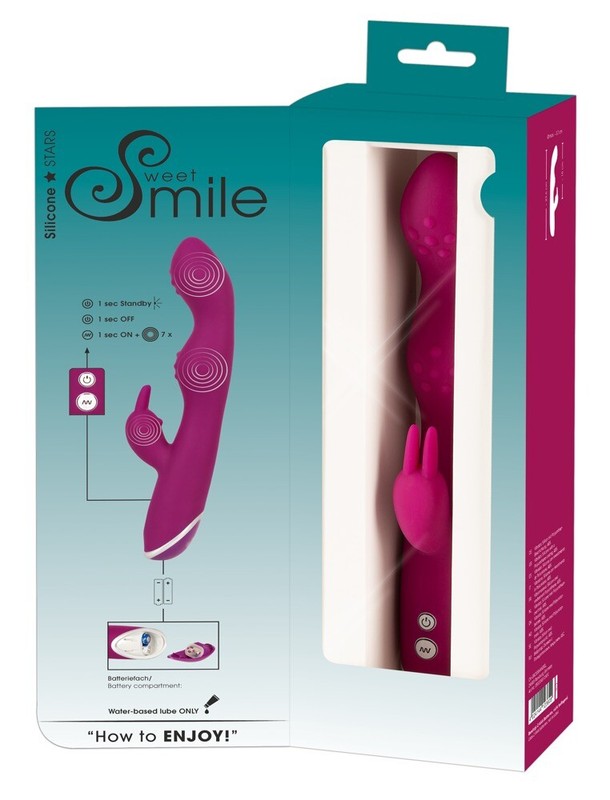 Sweet Smile DOUBLE VIBRATOR Clit Point A&G Spot RABBIT VIBRATOR Female Sextoy gallery