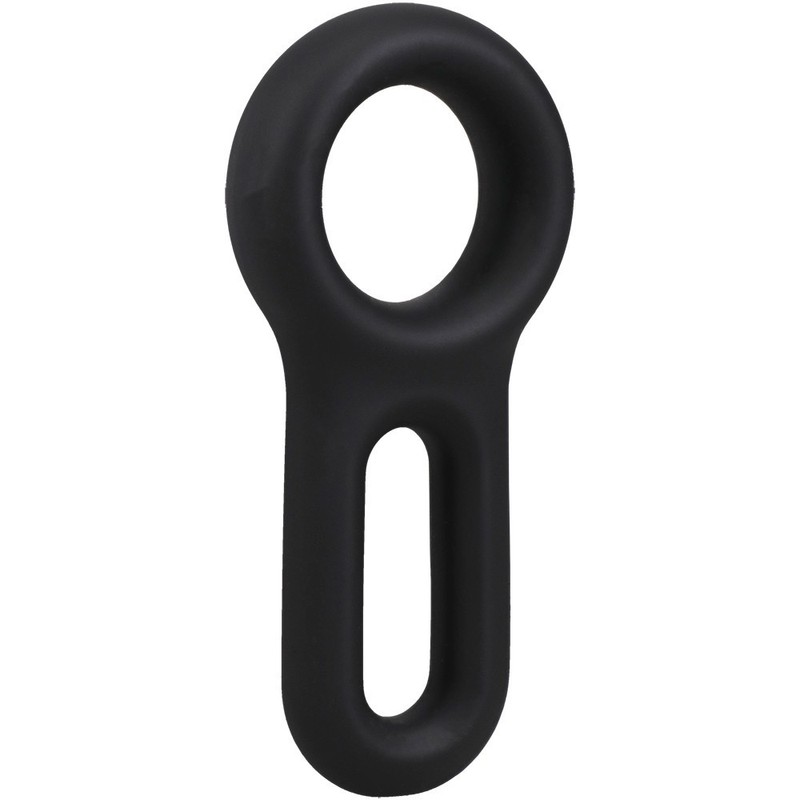 Doc Johnson Rock Solid The Keyhole Silicone Cock Ring Black gallery