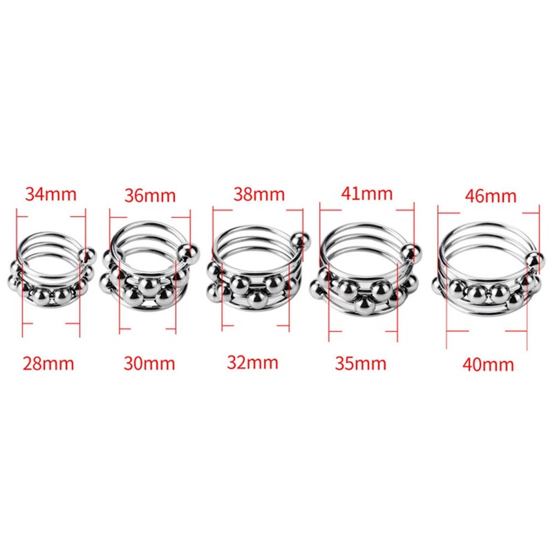 Stainless Steel Metal Silver Cock Ring Penis Enhancer Glans Ring Men Sex Toy NEW