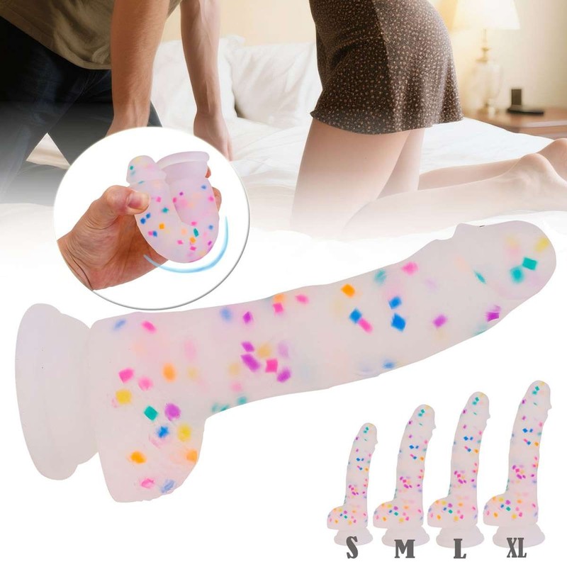 4 Sizes Dildo Suction Cup G-Spot Waterproof Realistic Cock Veined Dildos Anal US