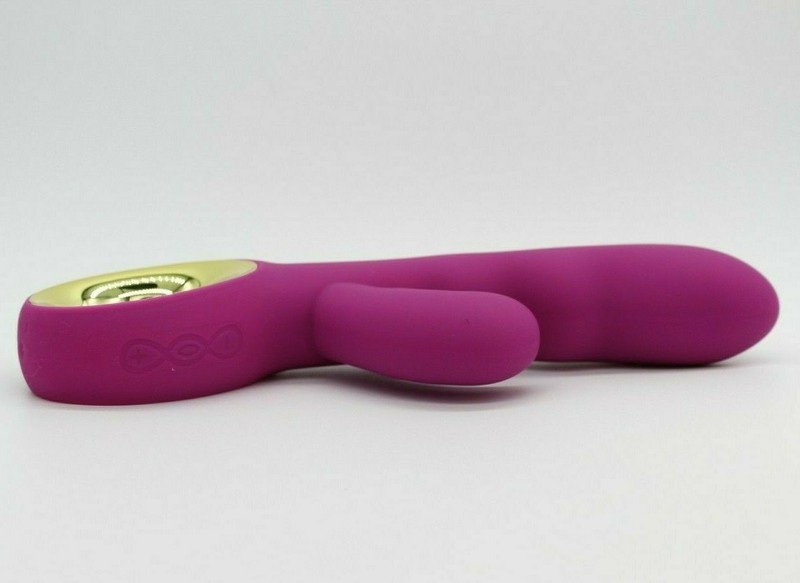 Waterproof Rechargeable Silicone Rabbit Vibrator Magenta 