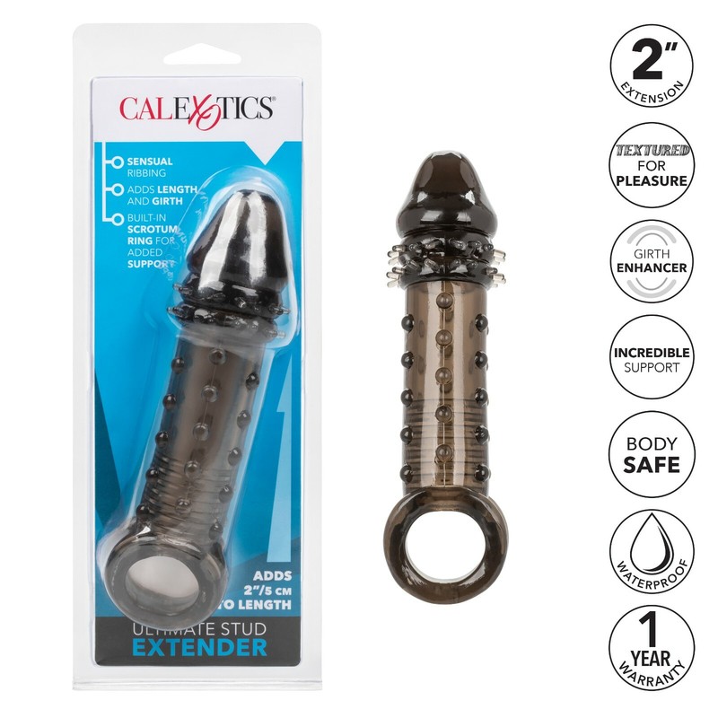 Male Penis Sleeve Ultimate Stud Extender Grey gallery