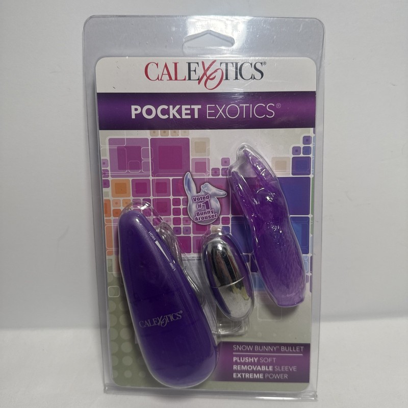 Cal Exotics Pocket Exotics Snow Bunny Bullet Vibe Purple – Clitoral Vibrator