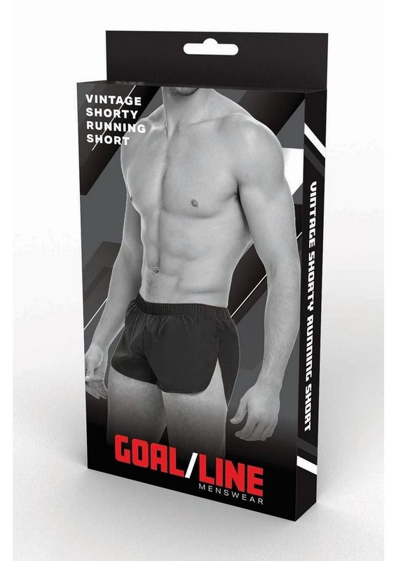 Goal Line Extreme Split Booty Shorts – Large/XLarge – Black